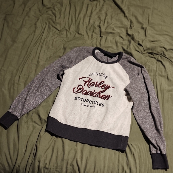 Harley-Davidson Gray and Black Women's Sweater - Picture 1 of 3